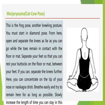 Mandukasana(Frog Pose) or Bhadrasana | PPTX