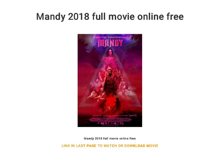 Mandy 2018 Full Movie Online Free