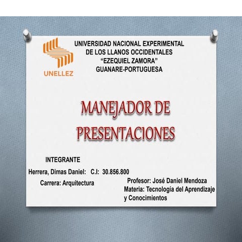 Manejador de presentaciones