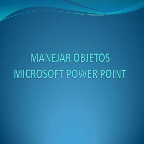 Manejar objetos power point