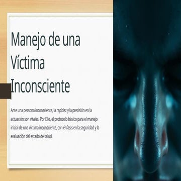 Manejo-de-una-Victima-Inconsciente de una persona que requiere ...