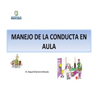 Manejo conducta en aula