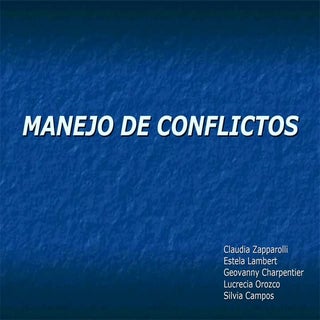 Manejo De Conflictos