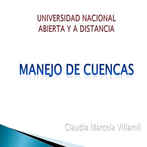 Manejo de cuencas