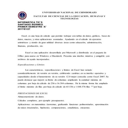 Manejode excel