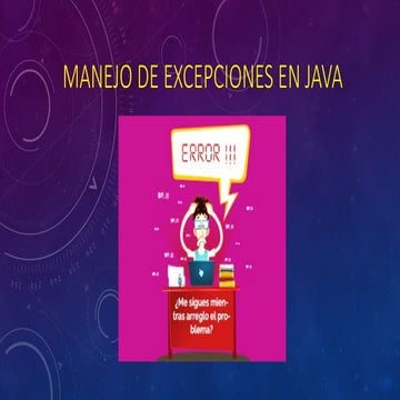 Manejo de excepciones en el lenguaje  java.pptx