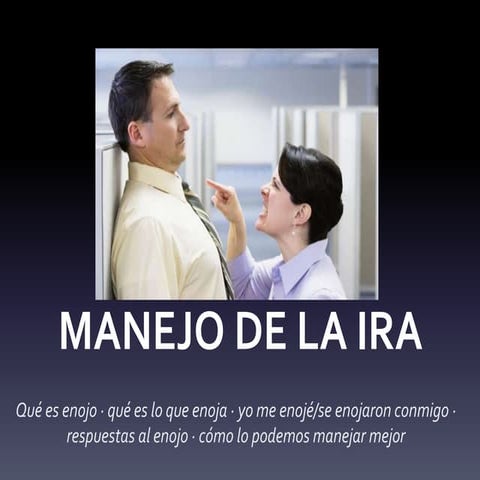 Manejo de ira o enojo