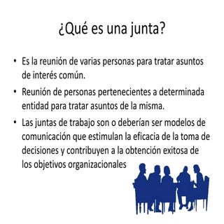 Juntas y reuniones de trabajo