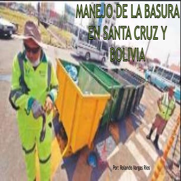 Manejo de la basura en Santa Cruz | PPTX