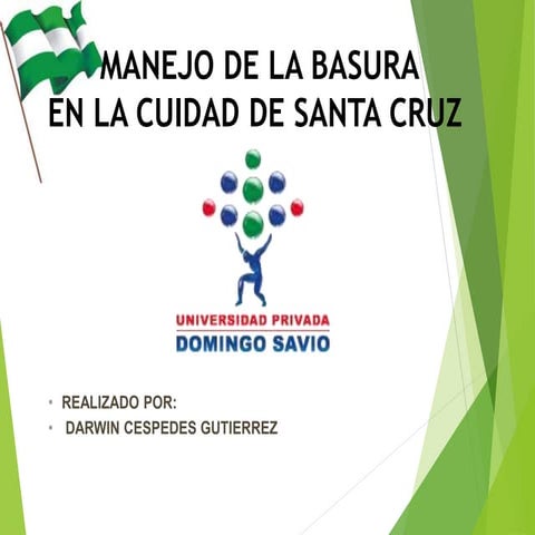Manejo de la basura en Santa Cruz | PPTX