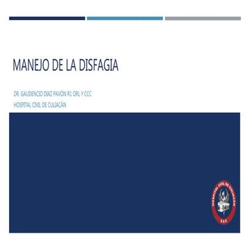Manejo de la disfagia
