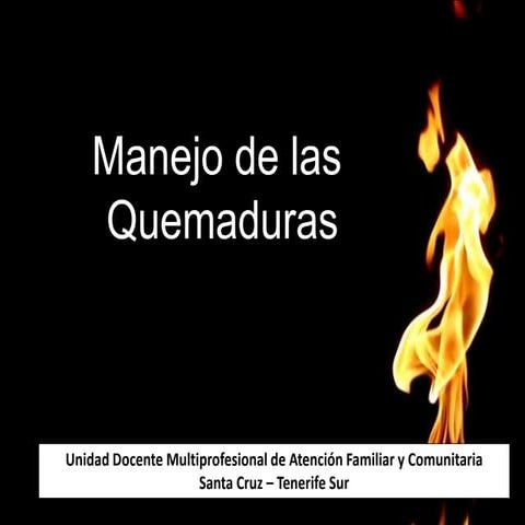 Manejo de las quemaduras