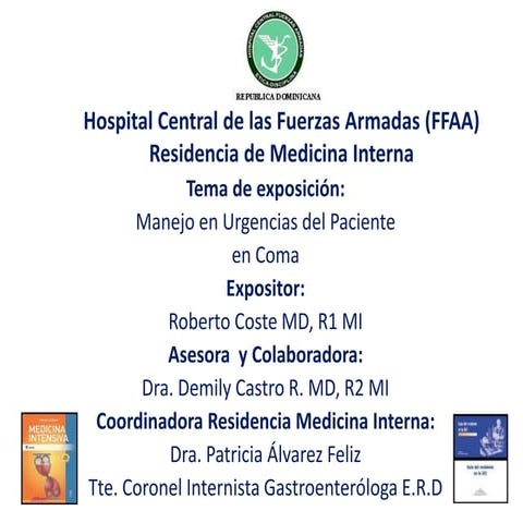 Manejo del coma en urgencias