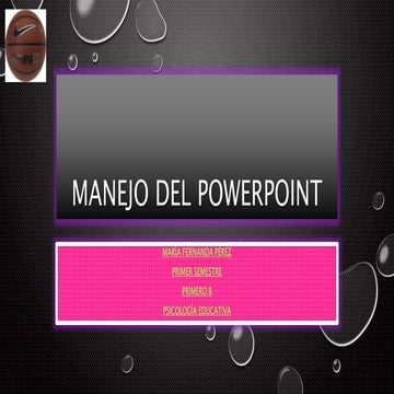 Manejo del power point