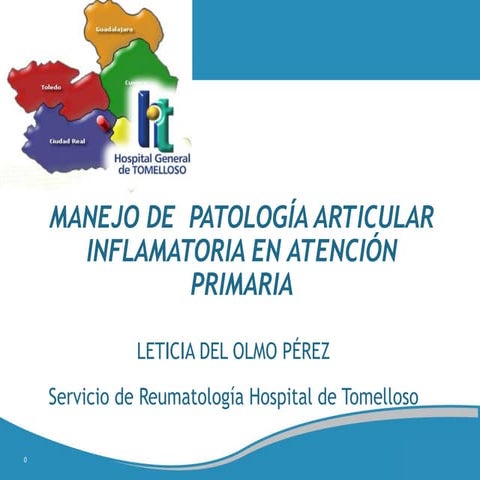 Manejo de patología articular inflamatoria en atención primaria
