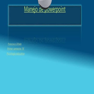 Manejo de power point