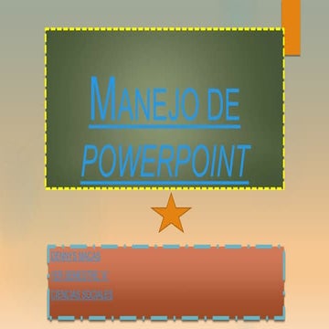 Manejo de powerpoint