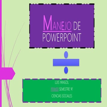 Manejo de powerpoint