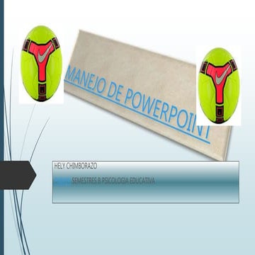 Manejo de powerpoint