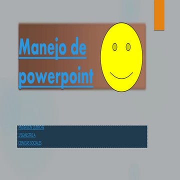 Manejo de powerpoint