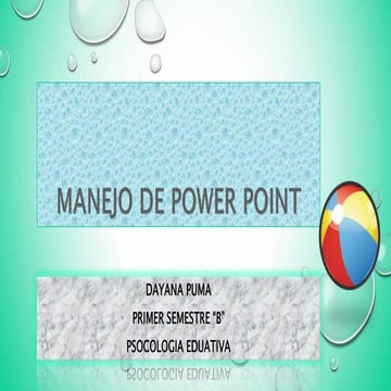 Manejo de power point 