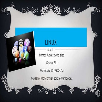 Prescentacion de S.O de Linux 