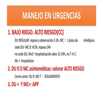 MANEJO EN URGENCIAS en obstetricia t.pptx