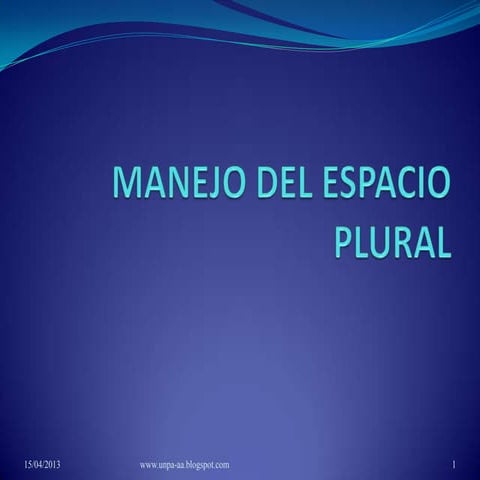Manejo espacio pleural