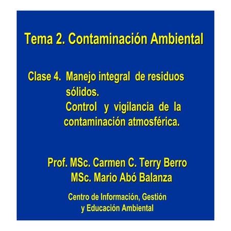 Manejo integral de residuos