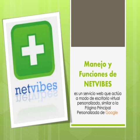 Tutorial Para El Uso De Netvibes | PPT