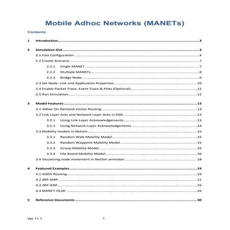 NetSim Technology Library- Manets
