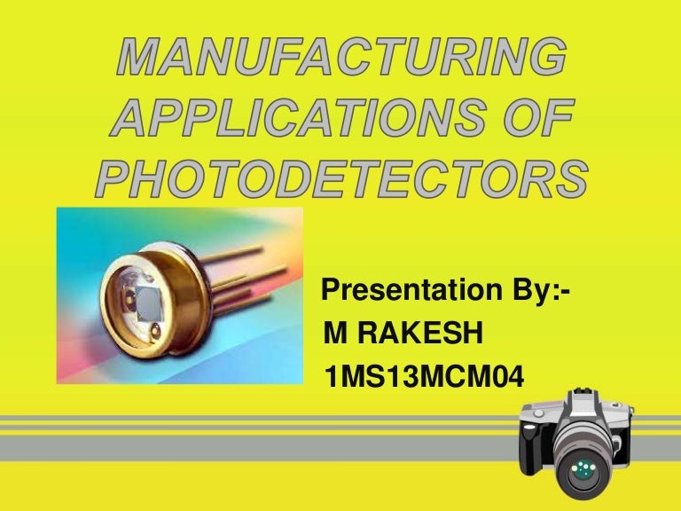 applications of photodetectors