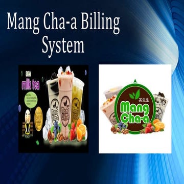 Mang Cha-a Billing System