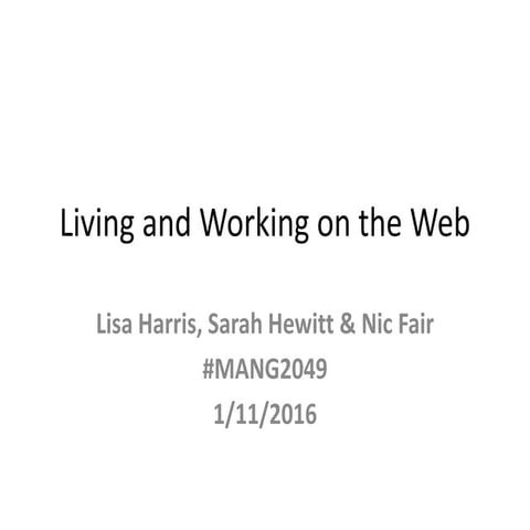 Mang2049 intro session 01112016