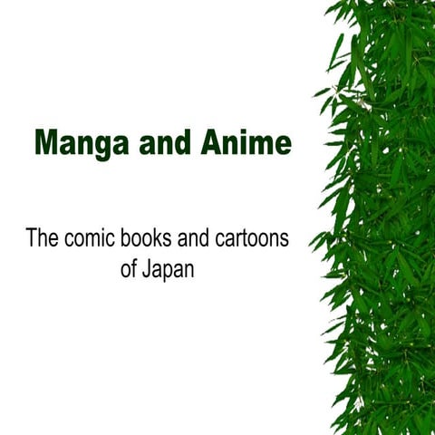 Manga and anime: The comics books and cartoons of Japan