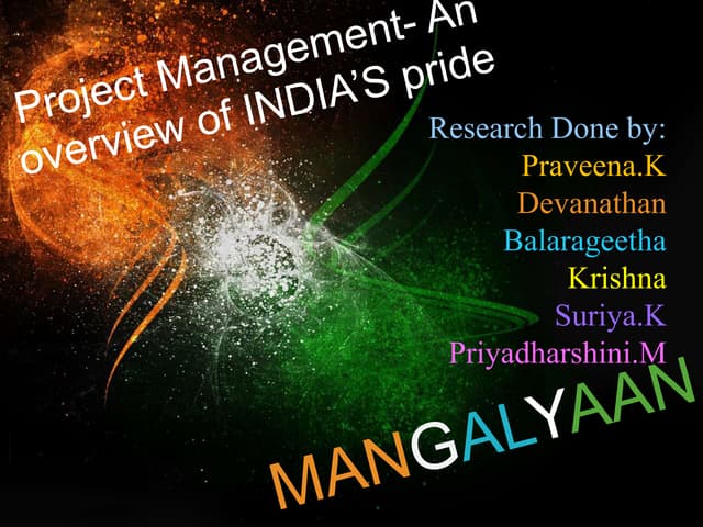 Mangalyaan presentation