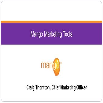 Mango Marketing Tools