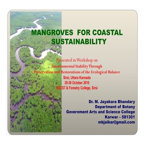 Ecology and Biodiversity Of Mangroves  