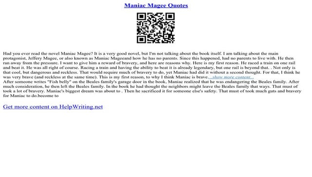 Hester And Lester Maniac Magee Movie