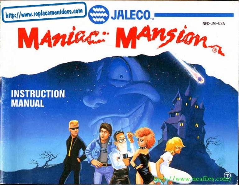 Manual del juego Maniac Mansion