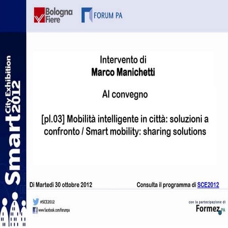 Marco Manichetti a SCE 2012
