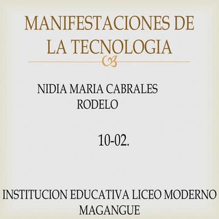 Manifestaciones nidia