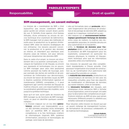 BIM management, un savant mélange