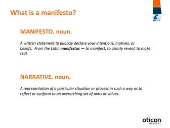 Oticon Medical Manifesto