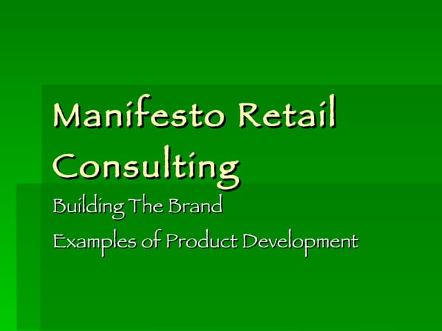 Manifesto Branding Project