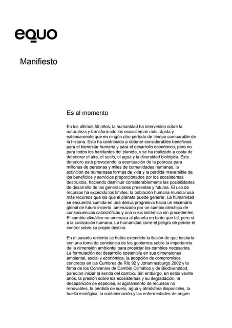 Manifiesto equo