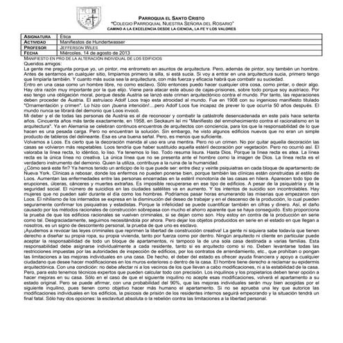 Manifiestos de hundertwasser