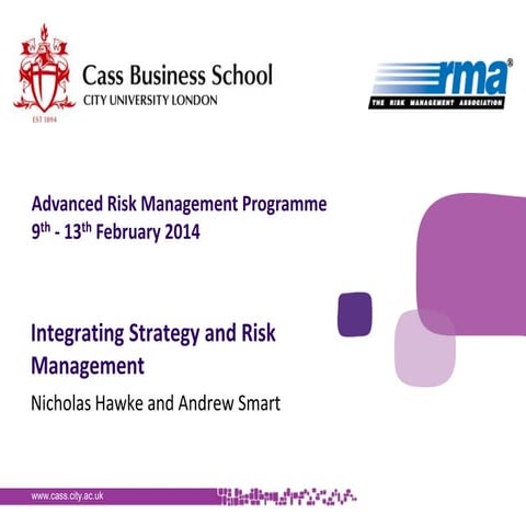 Integrating Strategy and Risk Management