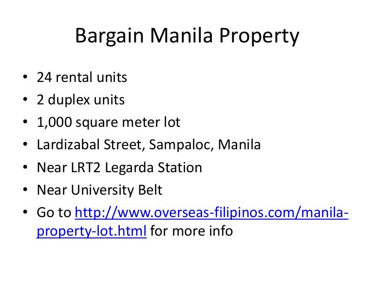 Manila property