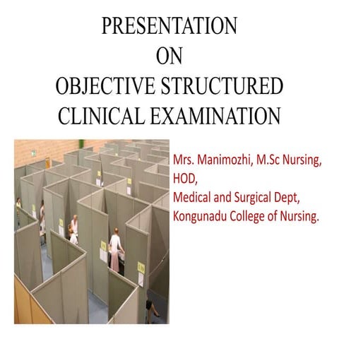 presentation on objective structured clinical examination